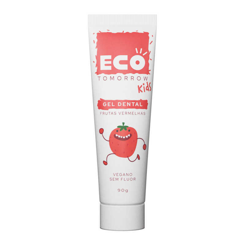 Gel Dental Frutas Vermelhas Eco Tomorrow Kids 90g